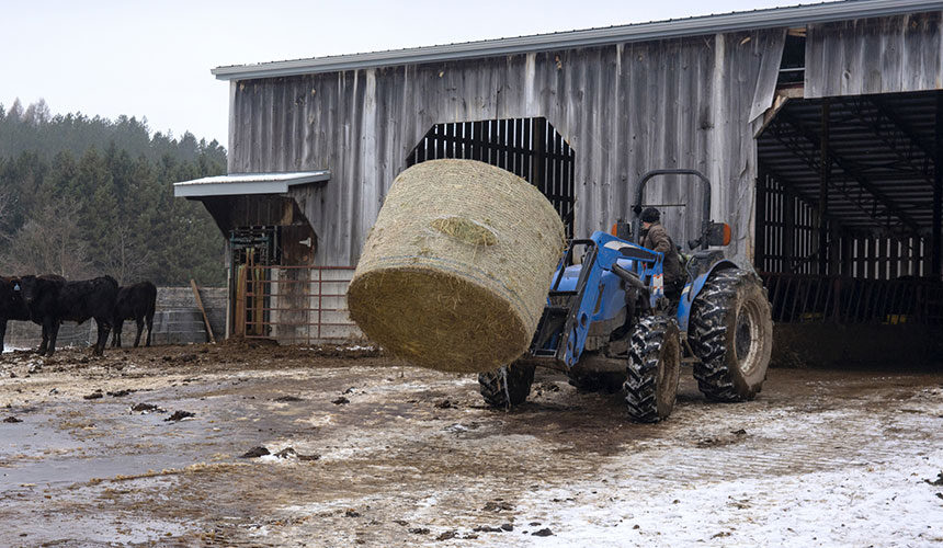Le manovre nel cortile dell’azienda agricola influenzano notevolmente i pneumatici