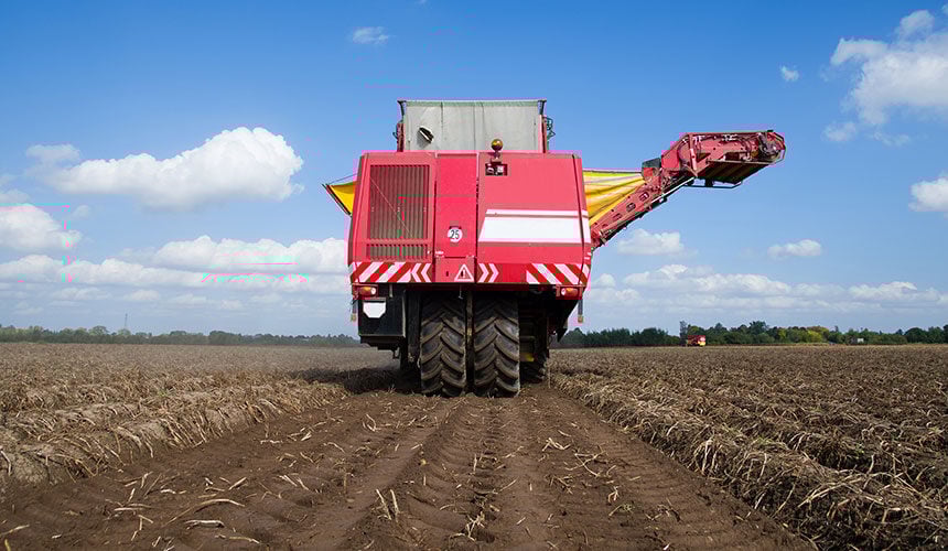 I pneumatici Maxi Traction Harvest consentono di diminuire la pressione indipendentemente dal carico dello scavapatate