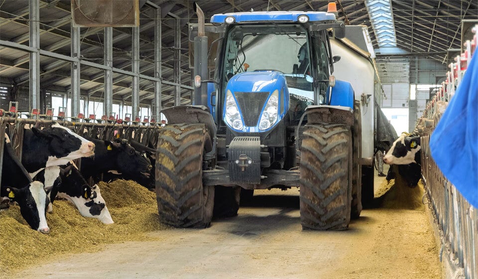 Pneumatico agricolo efficiente in policoltura/allevamento 